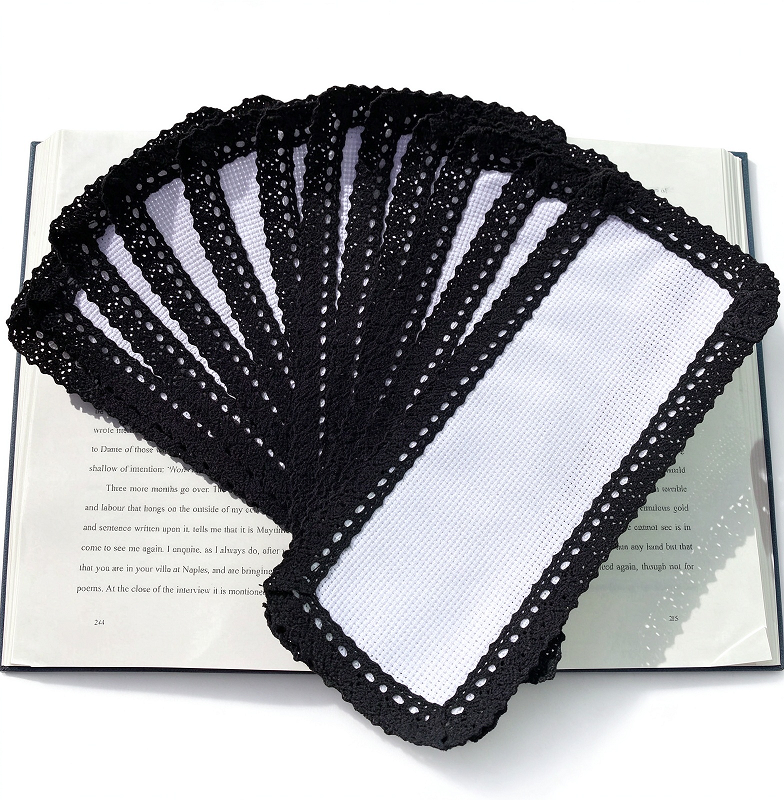 lace edged bookmarks