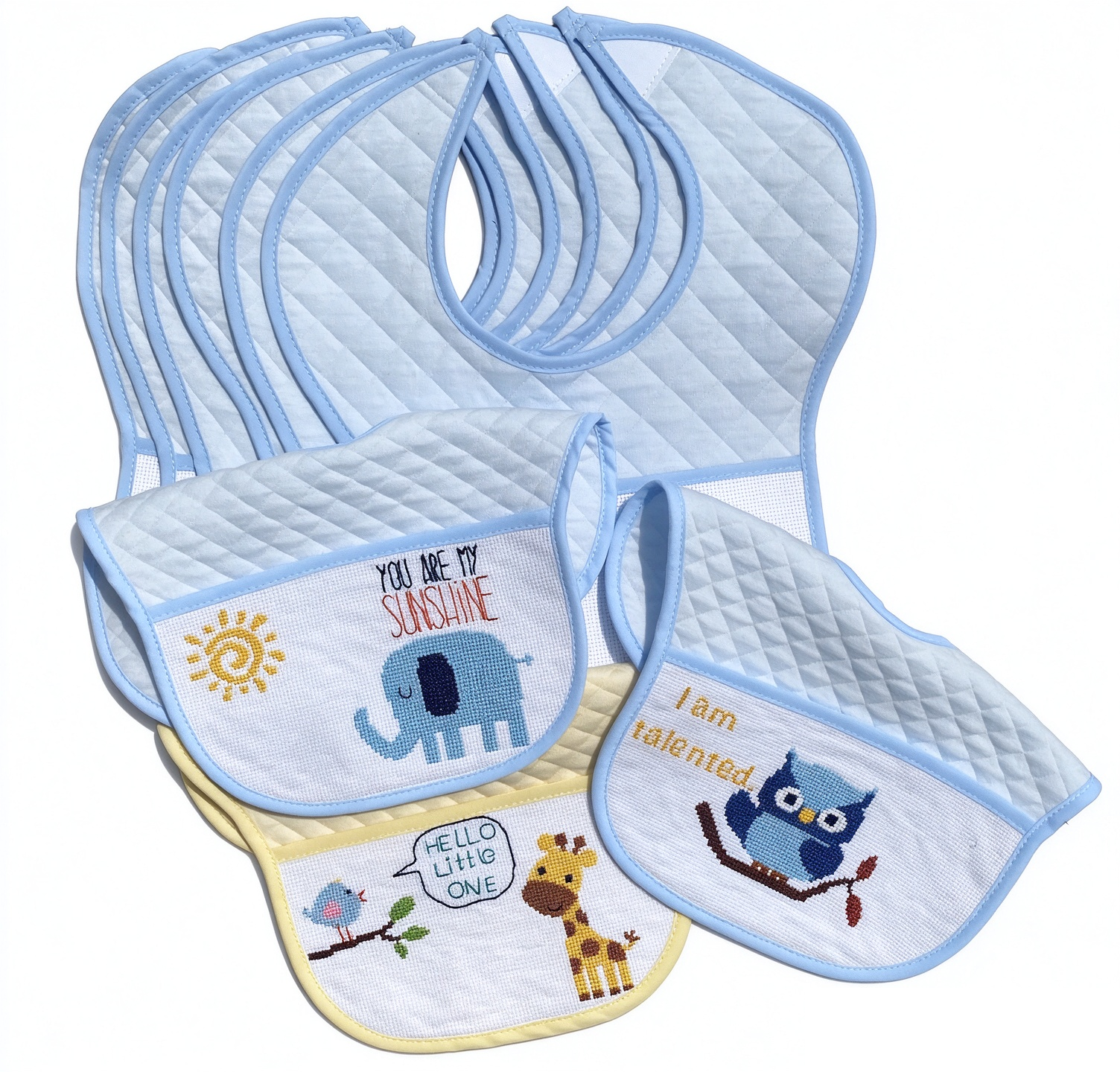 Cross Stitch bibs 14ct