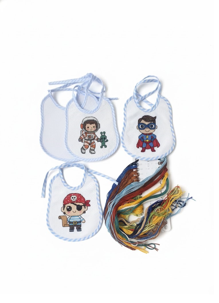 Cross Stitch bibs 14ct