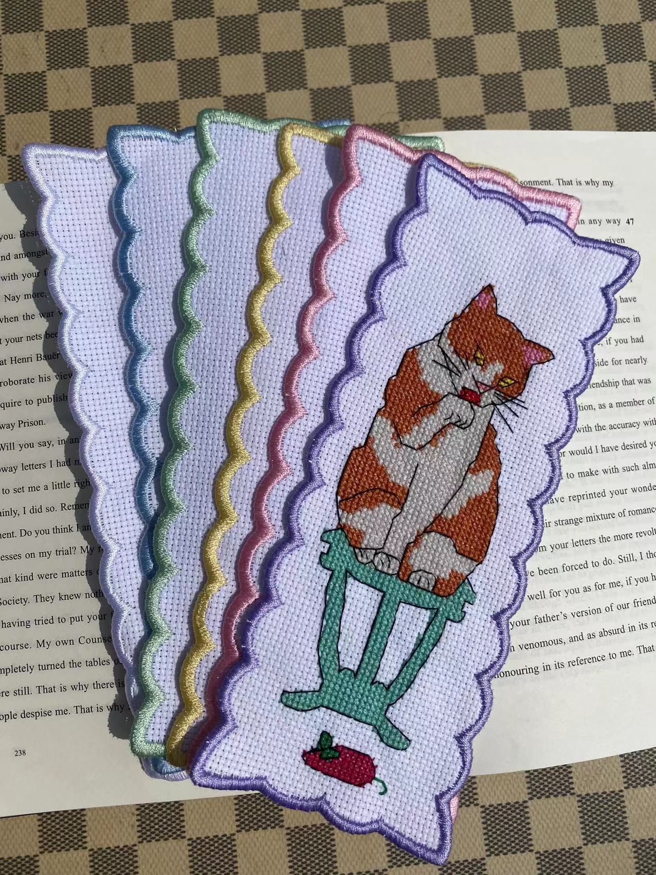 cat cross stitch bookmarks cat cross stitch bookmarks