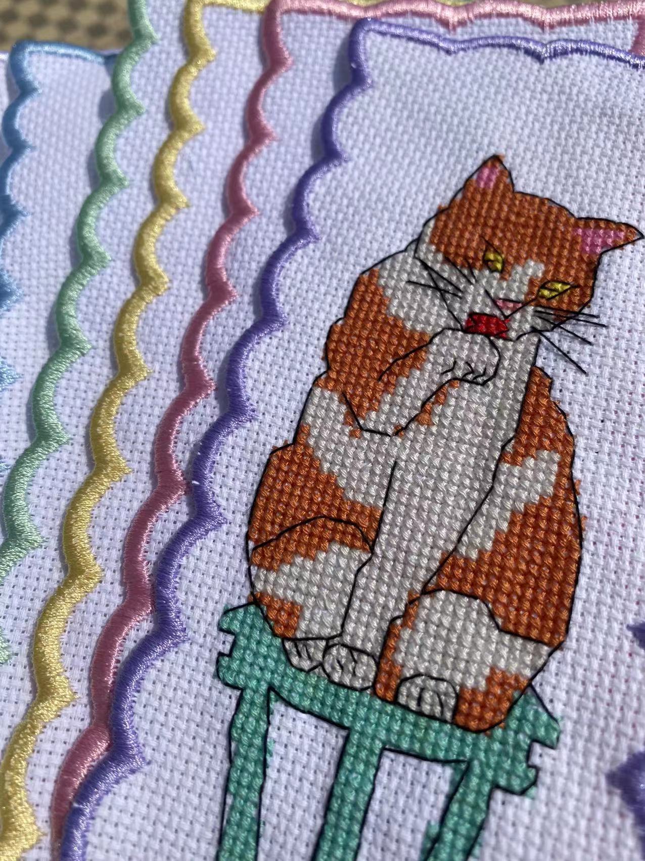 cat cross stitch bookmarks cat cross stitch bookmarks