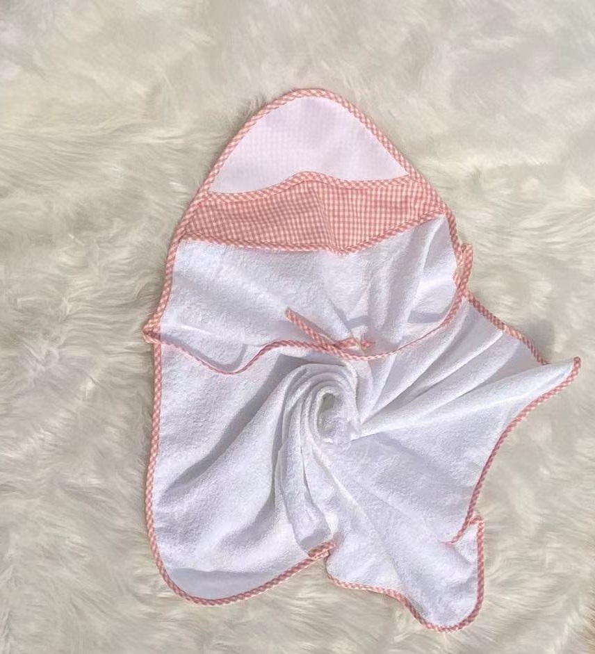 pink hooded swaddles cotton DIY kit