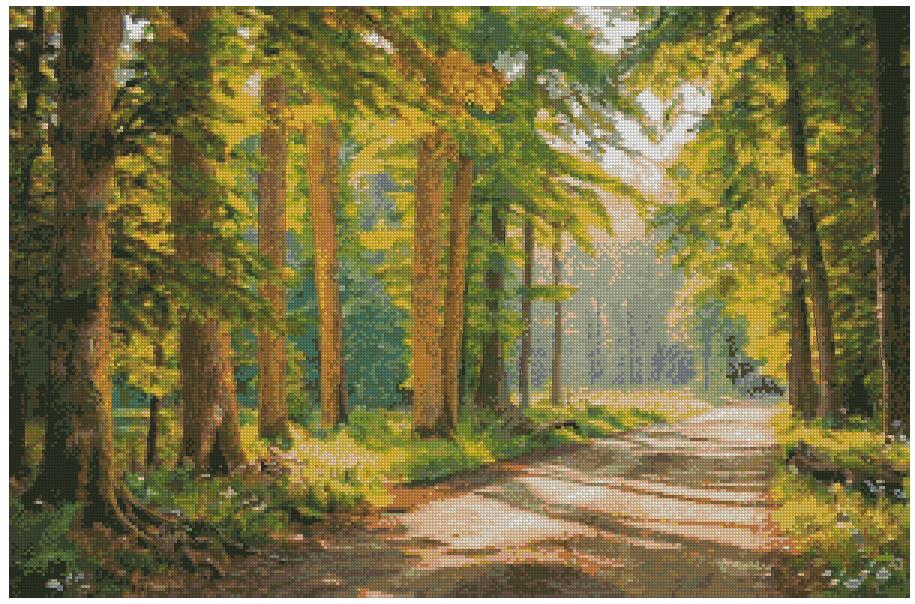a trail in spring counted cross stitch kits