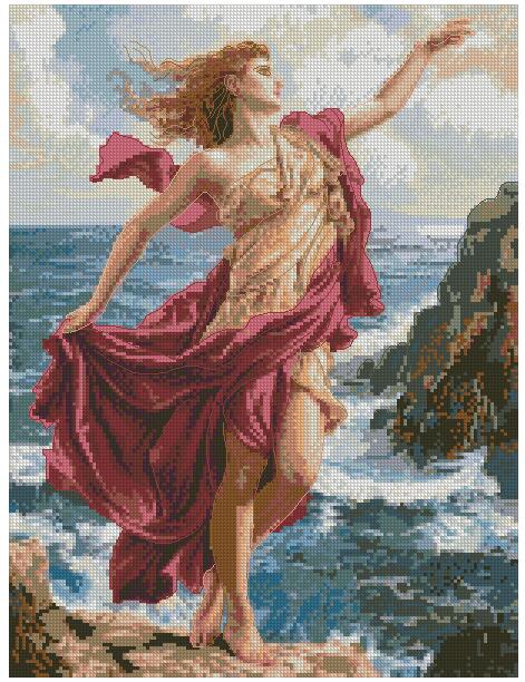 aphrodite counted cotton cross stitch kits