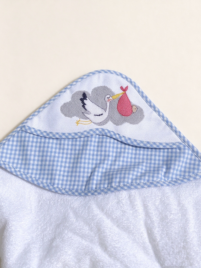 blue hooded swaddles cotton DIY kit pink hooded swaddles cotton DIY kit